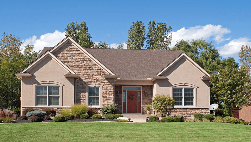 Smaller single-family home exterior